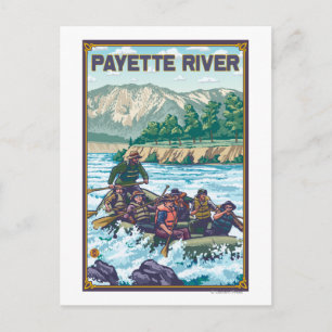 Cartão Postal Rafa de Água Branca - Rio Payette, Idaho