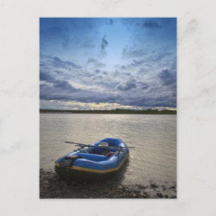 Cartão Postal Rafando no rio Talkeetna, no Alasca