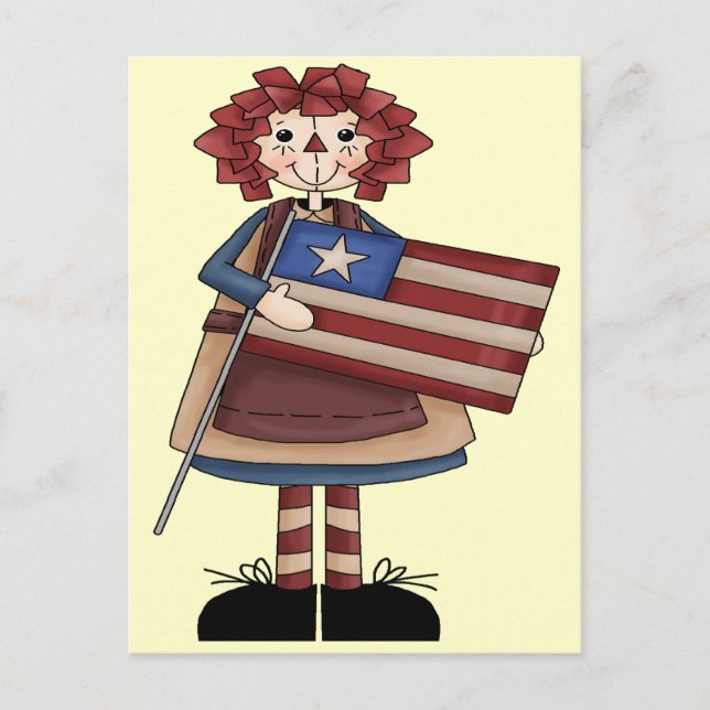 Cartão Postal Raggedy Julho (Frente)