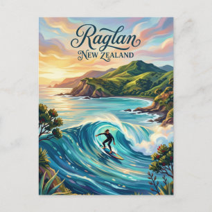 Cartão Postal Raglan Nova Zelândia