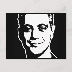 CARTÃO POSTAL RAHM EMANUEL INK ART