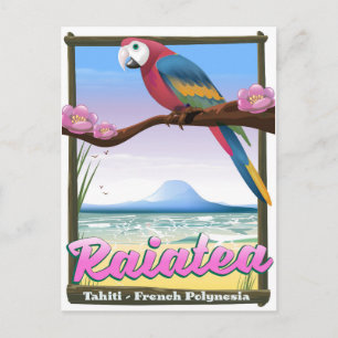 Cartão Postal Raiatea Ilhas da Sociedade,Taiti,Polinésia Frances