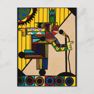 Cartão Postal "Raid I Blues" por Ruchell Alexander