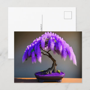 Cartão Postal Rain Purple Wisteria Bonsai, Pós-cruzamento