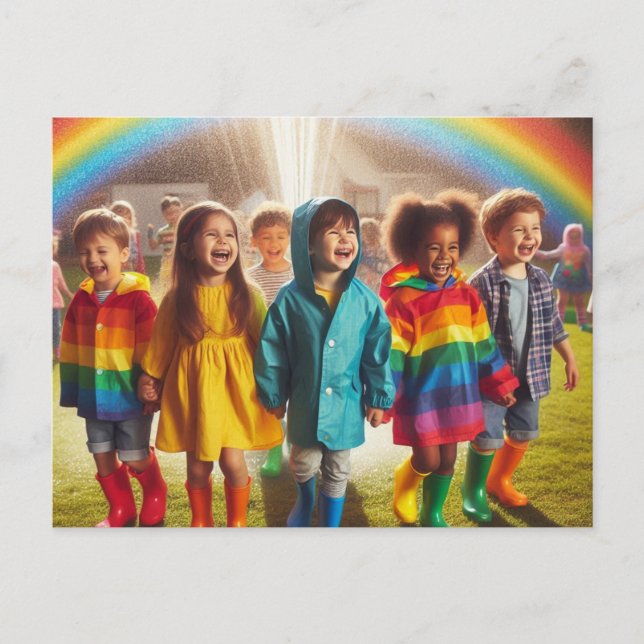 Cartão Postal Rainbow Children (Frente)