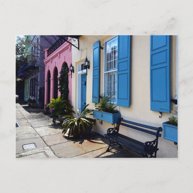 Cartão Postal Rainbow Colors em Charleston, Carolina do Sul (Frente)
