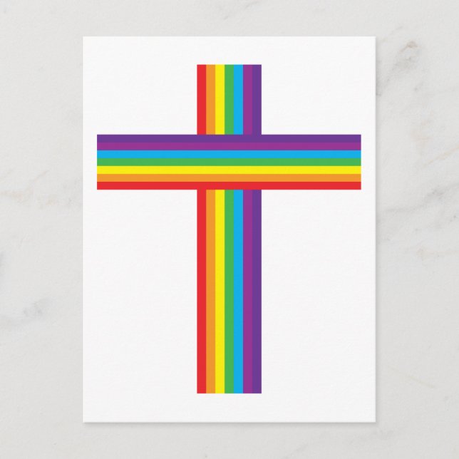 Cartão Postal Rainbow CROSS (Frente)