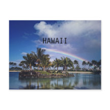 CARTÃO POSTAL RAINBOW DE HAWAII