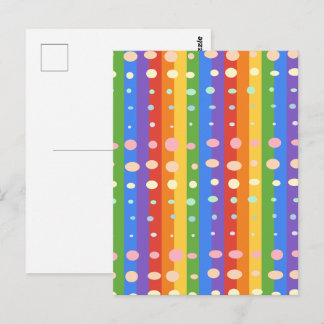 CARTÃO POSTAL RAINBOW DOT SRIPES