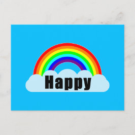 Cartão Postal RAINBOW - Feliz