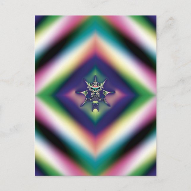 Cartão Postal Rainbow Jewelry (Frente)