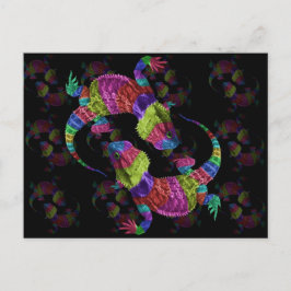 Cartão Postal Rainbow Lizards