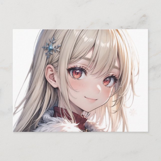 Cartão Postal Rainbow Maiden (Frente)