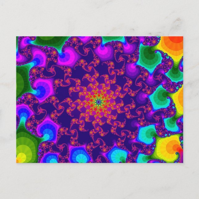 Cartão Postal Rainbow Marigold (Frente)