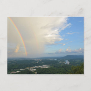 Cartão Postal Rainbow Over Chattanooga, Tennessee