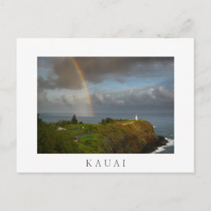 Cartão postal Rainbow over Kilauea Lighthouse Kau