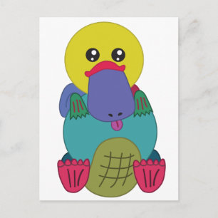 Cartão Postal Rainbow Platypus