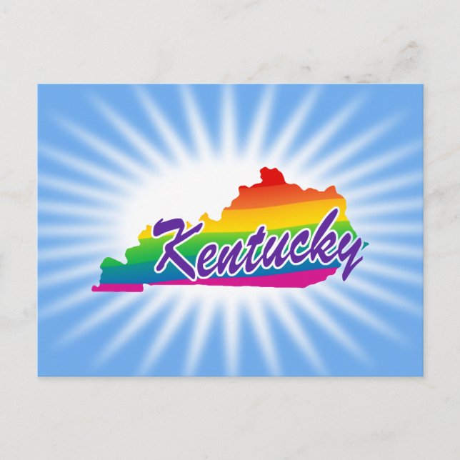 Cartão Postal Rainbow State Of Kentucky (Frente)