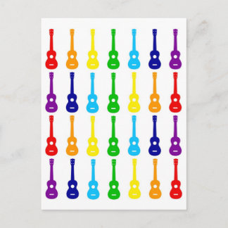 Cartão Postal Rainbow Ukes