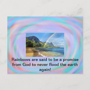 Cartão Postal Rainbows em um Cartão-postal