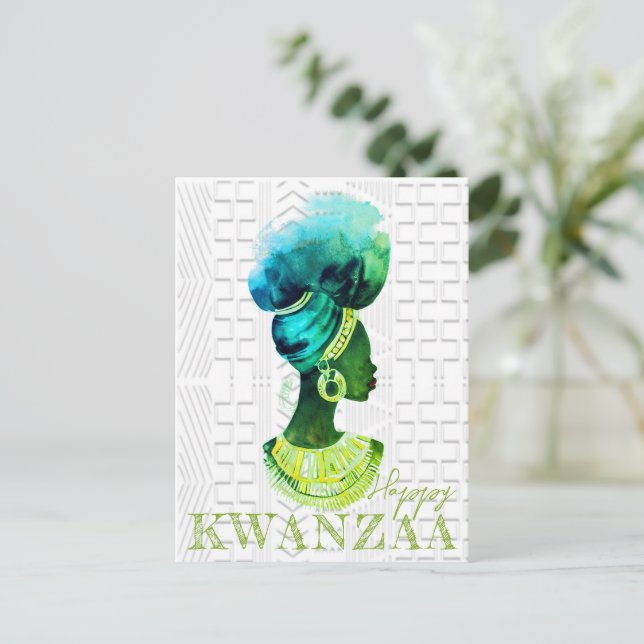 Cartão Postal Rainha Africana (Em pé/Frente)