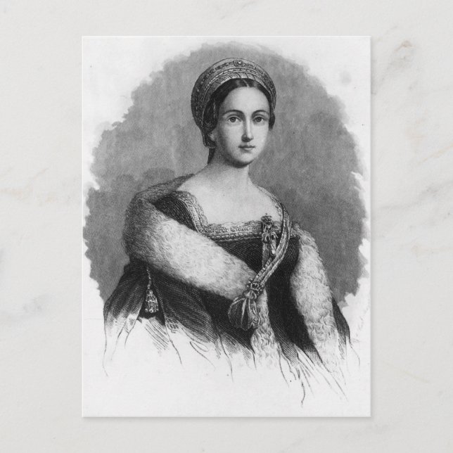 Cartão Postal Rainha Anne Boleyn (Frente)