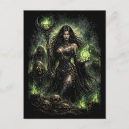 Cartão Postal Rainha da Chama Verde