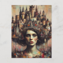 Rainha de Leite com Coroa de Castelo na Cabeça