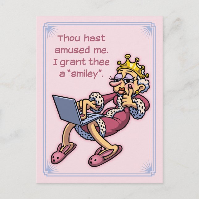 Cartão Postal Rainha de Likes (Frente)