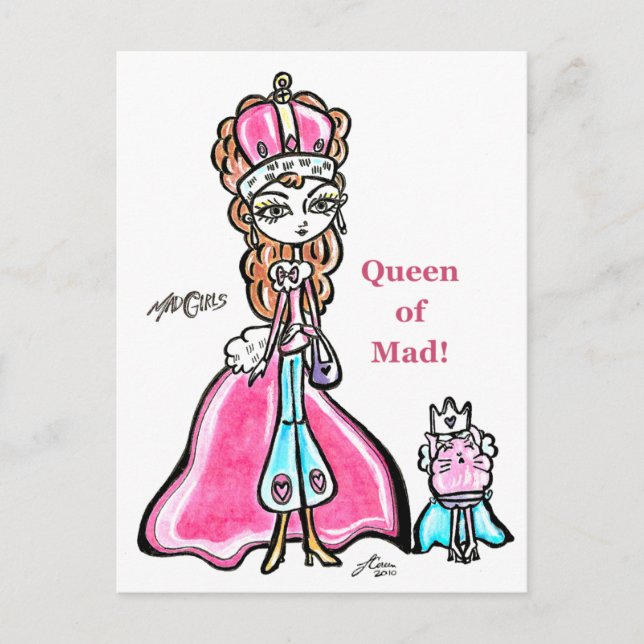 Cartão Postal Rainha de Mad 2 (Frente)