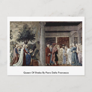 Cartão Postal Rainha De Sheba Por Piero Della Francesca
