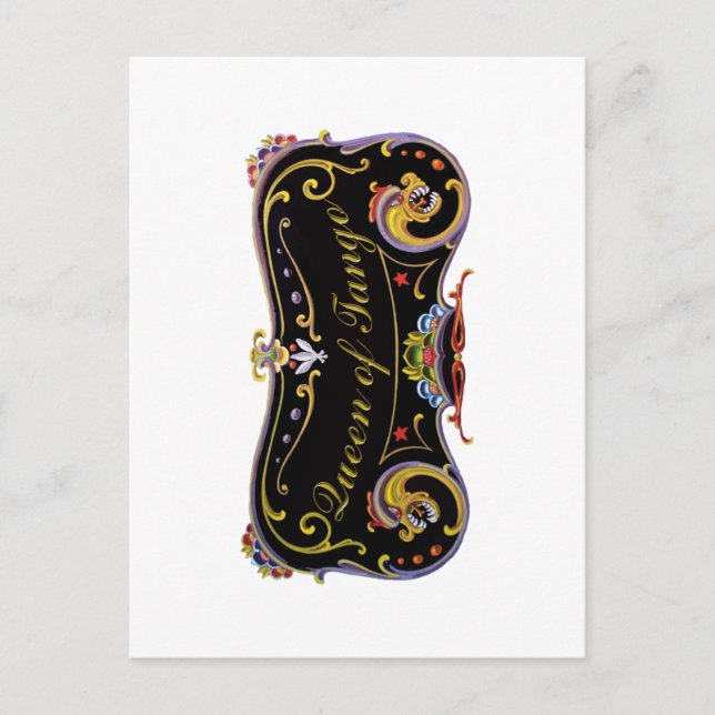 Cartão Postal Rainha de Tango design exclusivo! (Frente)