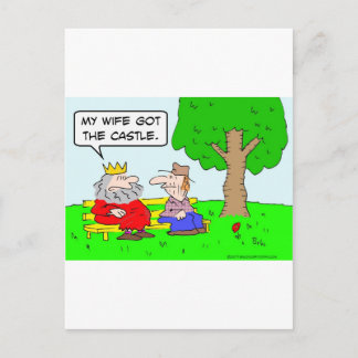 Cartão Postal rainha do divórcio da esposa Castle
