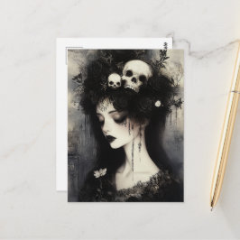 Cartão Postal Rainha do Submundo Preta e Branco