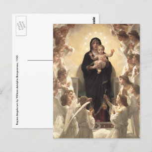 Cartão Postal Rainha dos Angels Regina Angelorum, de Bouguereau