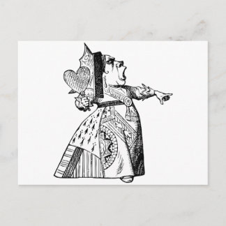 Cartão Postal Rainha dos Corações - Sai com a cabeça!