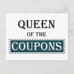 Cartão Postal Rainha dos Coupons