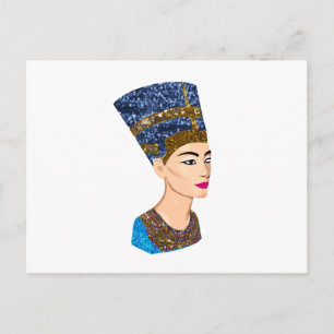 Cartão Postal rainha egípcia nefertiti