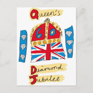 Cartão Postal rainha elizabeth diamond jubilee 2012