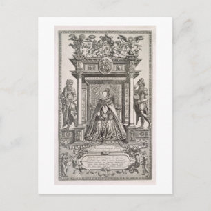 Cartão Postal Rainha Elizabeth I (1533-1603) como Patrona da Geo