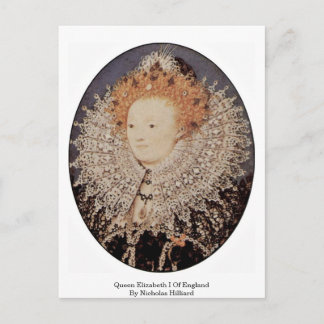 Cartão Postal Rainha Elizabeth I Da Inglaterra Por Nicholas Hill