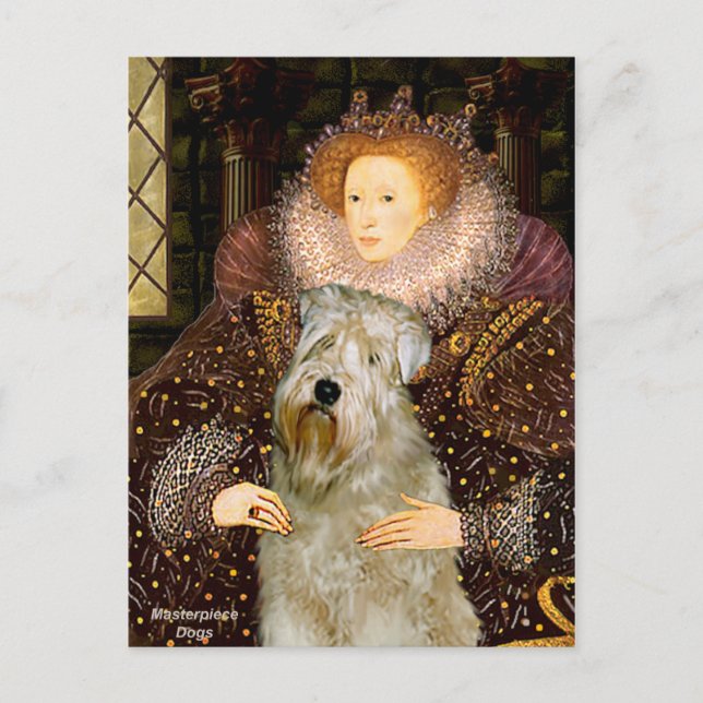 Cartão Postal Rainha Elizabeth I - Wheaten Terrier (Frente)
