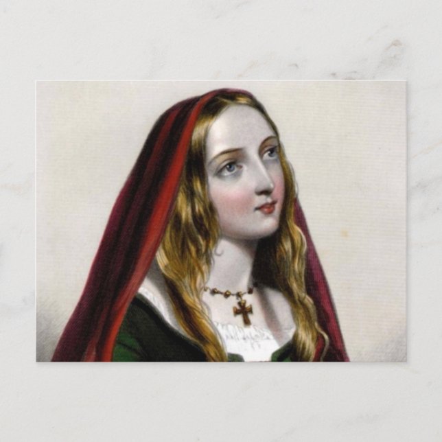 Cartão Postal Rainha Elizabeth Woodville (Frente)