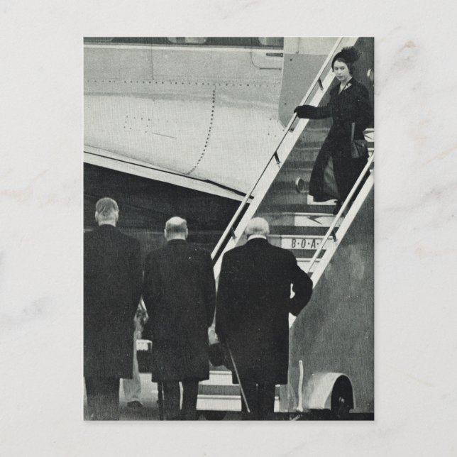 Cartão Postal Rainha Isabel II, rainha (Frente)