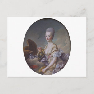 Cartão Postal Rainha Marie Antonette por François Hubert Drouai