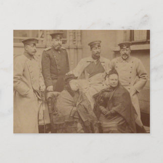 Cartão Postal Rainha Vitória, filho, filha, Kaiser Wilhelm II
