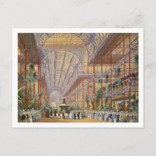 Cartão Postal Rainha Vitória inaugurando a Exposição de 1862 dep