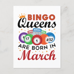 Cartão Postal Rainhas do Bingo Nascem em Março