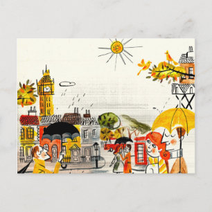 Cartão Postal Rainy Day em Londres
