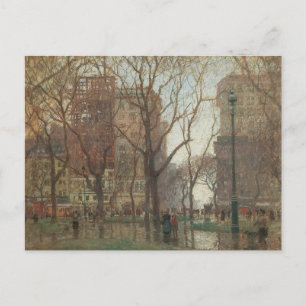 Cartão Postal Rainy Day, Madison Square, Nova York, Paul Cornoye
